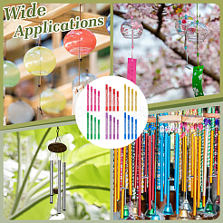 12 Sets 6 Colors Aluminium Round Tube Big Pendants&nbsp;FIND-MA0001-29