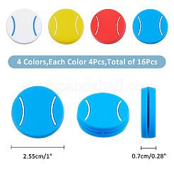16Pcs 4 Colors Silicone Tennis Racquet Dampener&nbsp;AJEW-FH0004-59