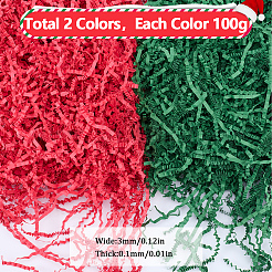 4 Sets 2 Colors Christmas Themed Paper Shredded Paper Filler&nbsp;OCOR-SP0001-04