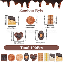 100Pcs 3 Styles Resin Decoden Cabochons&nbsp;RESI-SP0001-28