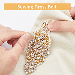 2Pcs Alloy with Rhinestone Sewing Decorate&nbsp;DIY-FH0006-82G