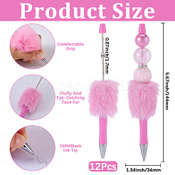12Pcs Plastic Beadable Pen&nbsp;AJEW-BM0001-45