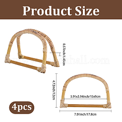 Rattan D Ring Bag Handles&nbsp;FIND-WH20009-86