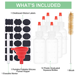 Plastic Graduated Squeeze Bottles&nbsp;AJEW-BC0001-02A