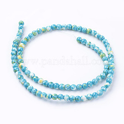 Synthetic Ocean White Jade Beads Strands&nbsp;G-B367-1