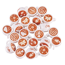 24Pcs 8 Colors Resin Dollhouse Miniature Coffee&nbsp;DIY-TA0012-89