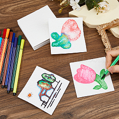 Wood Pulp Cotton Foam Texture Blank Painting Paper&nbsp;AJEW-WH0596-544A