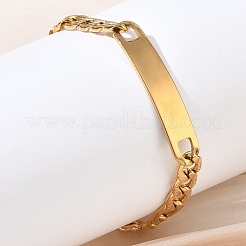 304 Stainless Steel ID Bracelets&nbsp;BJEW-Z178-13G-01