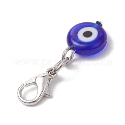Handmade Evil Eye Lampwork Pendant Decoration&nbsp;HJEW-JM02604