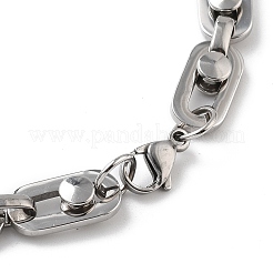 Anti-Tarnish 201 Stainless Steel Oval Link Chain Necklace & Bracelets Set&nbsp;SJEW-G083-04P