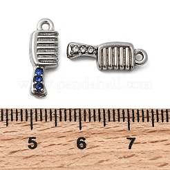 304 Stainless Steel Micro Pave Rhinestone Pendants&nbsp;STAS-G369-01P