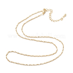 Brass Link Chain Necklaces&nbsp;NJEW-K123-10G