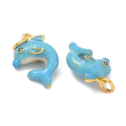 Sea Animals Alloy Enamel Pendants&nbsp;ENAM-B037-10G-02