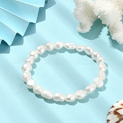 Natural Pearl Beaded Stretch Bracelets&nbsp;BJEW-JB09492