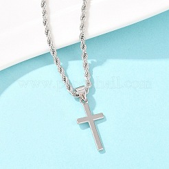 Alloy Cross Pendant Necklaces & Chain Bracelets Sets for Women&nbsp;SJEW-A002-01P