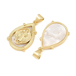 Brass Shell Pendants&nbsp;CU-CBA9482-05G-05