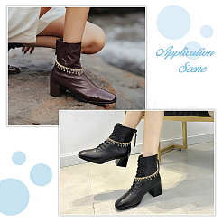 2Pcs Alloy Rhinestones Link Boot Strap Chains&nbsp;HJEW-HS00054