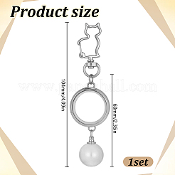 Glass Openable Perfume Bottle Pendant Decorations&nbsp;HJEW-DR00318