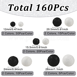 160Pcs 10 Styles Glitter Craft Foam Balls&nbsp;DIY-SP0005-57