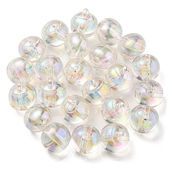UV Plating Rainbow Iridescent Acrylic Beads&nbsp;OACR-A014-02A