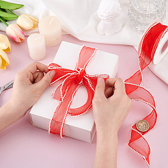 5 Yards Chiffon Wrinkle Ribbon&nbsp;OCOR-WH0070-208A
