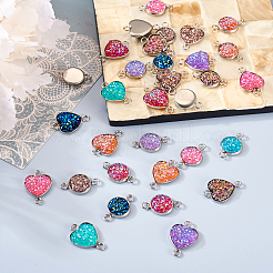 32Pcs 16 Styles 304 Stainless Steel Connector Charms&nbsp;STAS-TA0002-27