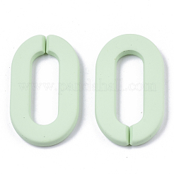 Opaque Spray Painted Acrylic Linking Rings&nbsp;OACR-N009-002A-A05