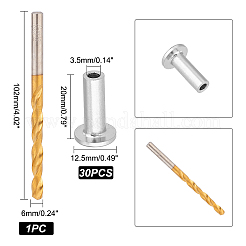 1 Set 316 Stainless Steel Stemball Swage Dead Ends & Drill Bit&nbsp;FIND-UN0001-35