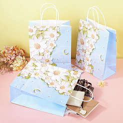 6Pcs 3D Flower Printed Paper Gift Bags&nbsp;ABAG-TADJ0001-05
