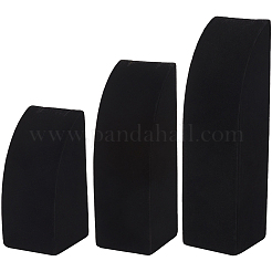 3Pcs 3 Sizes Vertical Wooden Covered with Velvet Necklace Display Stands&nbsp;NDIS-WH20001-03B