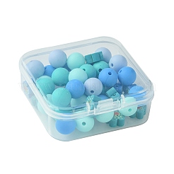 48Pcs 6 Styles DIY Food Grade Silicone & Polymer Clay Beads Jewelry Making Finding Kit&nbsp;DIY-FS0005-83B