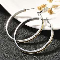 304 Stainless Steel Hoop Earrings for Women&nbsp;EJEW-C096-43GP-04