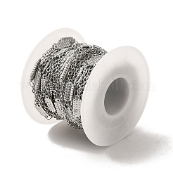 Tarnish Resistant 304 Stainless Steel Rectangle Link Chains&nbsp;STAS-B041-10P