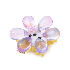 Glass Seed Beaded Sunflower Pendants&nbsp;PALLOY-MZ01014-01