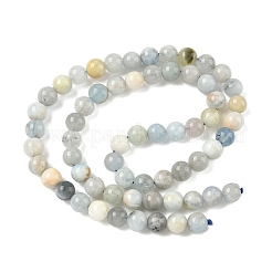 Natural Aquamarine Beads Strands&nbsp;G-D327-A01-7mm