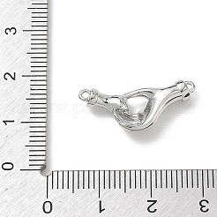 Brass Micro Pave Clear Cubic Zirconia Pendants&nbsp;KK-A300-15P