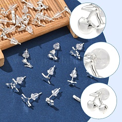 2 Pairs Alloy Stud Earrings for Women&nbsp;EJEW-FS0001-27K