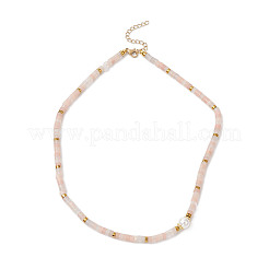 3Pcs 3 Styles Round Shell Pearl & Dyed Natural Magnesite & Pink Aventurine & Chinese Southern Jade Heishi Beaded Necklaces&nbsp;NJEW-JN05300