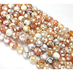 Natural Fire Crackle Agate Bead Strands&nbsp;G-G882-8mm-B06-6