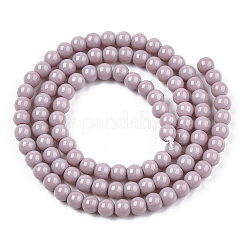 Opaque Solid Color Glass Beads Strands&nbsp;LS-GLAA-T032-P4mm-07