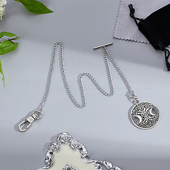 Aluminum Clip Pocket Watch Chain&nbsp;HJEW-PH02436