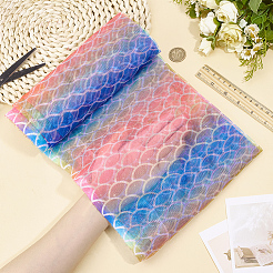 Gradient Polyester Fabric&nbsp;DIY-WH0683-94