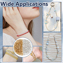 1000Pcs 2 Colors Brass Crimp Beads&nbsp;KK-UN0005-74