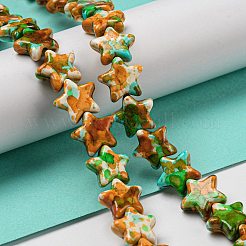 Spray Painted Synthetic Turquoise Beads Strands&nbsp;G-E617-A04-02