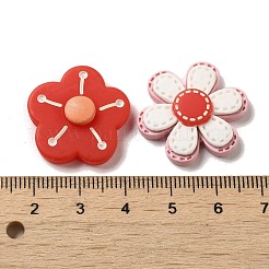 Sunflower Daisy Flower Opaque Resin Decoden Cabochons&nbsp;RESI-D008-01