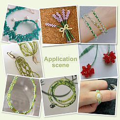 50G 10 Colors Transparent Glass Bugle Beads&nbsp;SEED-ME0001-20