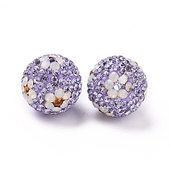 Polymer Clay Rhinestone Beads&nbsp;RB-L029-03J