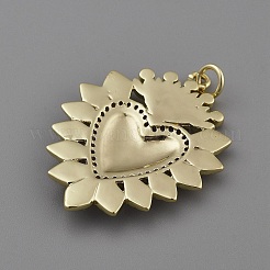 Brass Enamel Pendants&nbsp;LS-KK-WH0062-167E-G