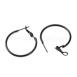 Baking Paint 201 Stainless Steel Hoop Earrings&nbsp;EJEW-P185-C01-01