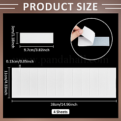 4 Sheets Silicone Anti-slip Grip Tape&nbsp;AJEW-BC0011-32